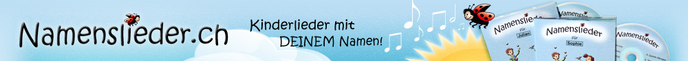 Namenslieder-Kinderlieder personalisiert